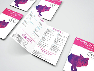 Dance company layout leaflet