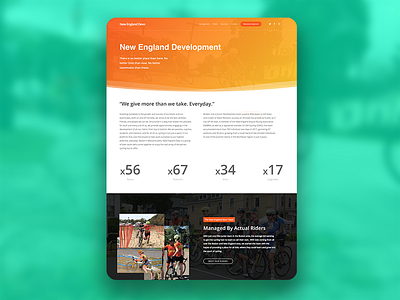 New England Development design designer ecommerce landing page layout responsive ui ux webdesign website