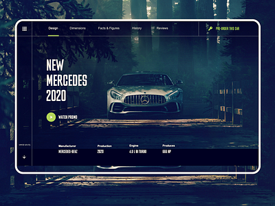 Mercedes page design designsite landing onepage site ui website