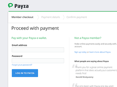 Payza checkout