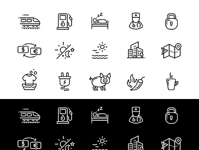 modern hotels and travel icons arranged. #https://submit.shutter accommodation building business cartoon center estate hotel icon illustration label luxury recreation room set sign skyscraper symbol travel urban vacation