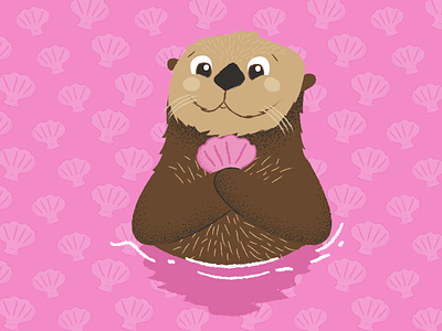 Ocean Friends | Otter character clothes illustration mascot ocean otter procreate