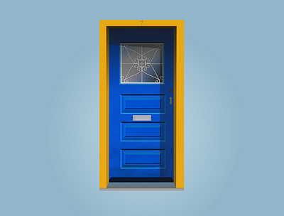 door nº7 2d 2d art affinity design door doors flat illustration portugal vector