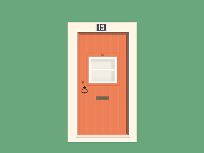 Door nº 13 affinity door illustration vector