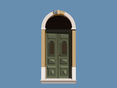 Door nº 67 affinity design door illustration vector