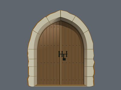 Door nº# affinity design door illustration vector