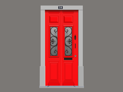 Door nº 28 - Faro 2d 2d art affinity design door doors flat illustration portugal vector