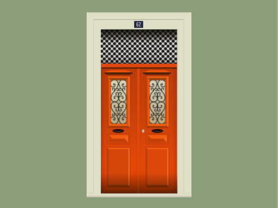 Door nº 28 - 62 2d affinity design door doors flat illustration portugal vector