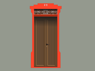 Door nº 26 2d 2d art affinity design door doors flat illustration portugal vector