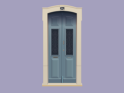 Door nº 84 2d 2d art affinity design door doors flat illustration madeinaffinity portugal vector