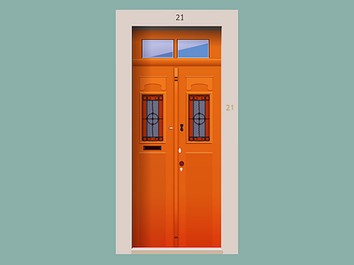 Door nº 21 2d 2d art affinity design door doors flat illustration madeinaffinity portugal vector