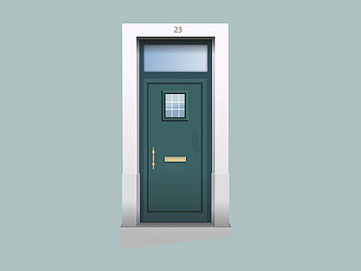 Door nº 23 2d 2d art affinity design door doors flat illustration portugal vector