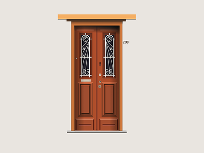 Door nº208 2d 2d art affinity design door doors flat illustration portugal vector