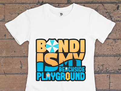 Bondi T-Shirt Design beach bondi beach illustration summer t shirt t shirt design typography vector