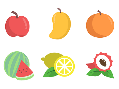 Food Icons food fruits icon icon design illustration vector vegetables