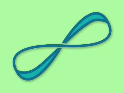 Infinite logo keep going illustrator blue green icon infinite
