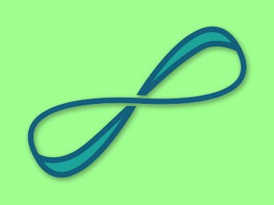 Infinite blue green icon illustrator infinite keep going logo