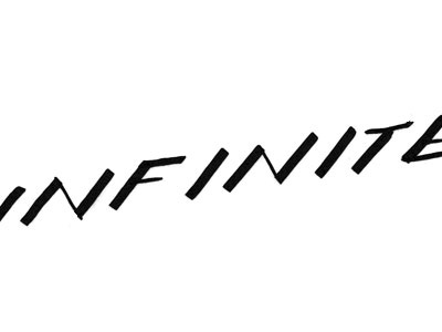 Infinite black and white brush infinite infinity start typography