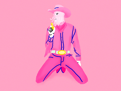 Orville Peck country illustration orville peck pink