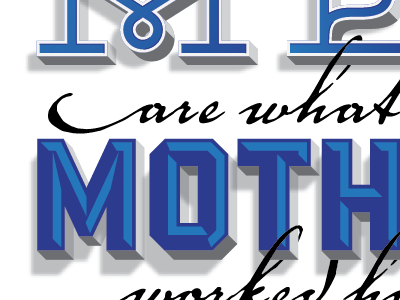 Mom’s Day Card 3d black blue citizenslab gray mom powerstation sans script serif slab swash type voluta
