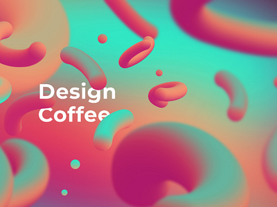 Gradient art coffee cup gradient