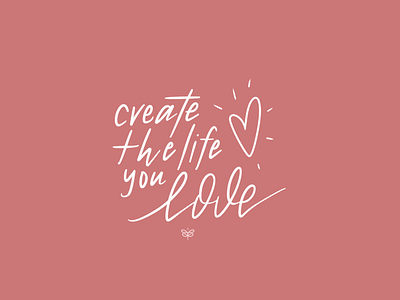 create illustration lettering love