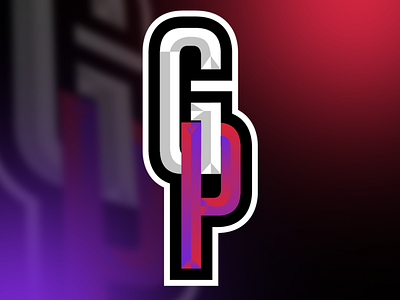 GP Monogram Letter Gaming Logo