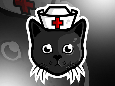 Medical Cat mascot Logo