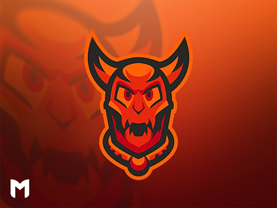 Demon Mascot Logo animation art branding clean design flat icon identity illustration illustrator logo mascot logo mascot logo design minimal vector