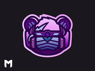 Purple Mascot Fortnite Logos Fortnite Robot Mascot Logo By Manu On Dribbble