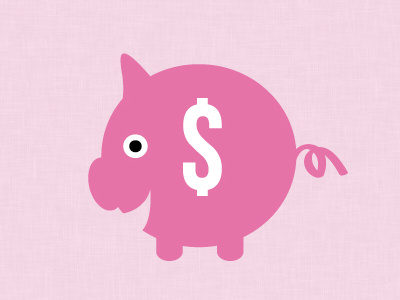Piggy bank bank money pig pink