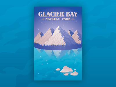 Glacier Bay Landscape environment environment design illustration illustrator indesign landscape national park park