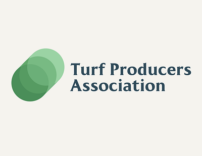 Turf Producers Association grass logo design turf