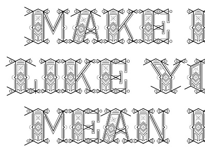 Make It Like You Mean It typography