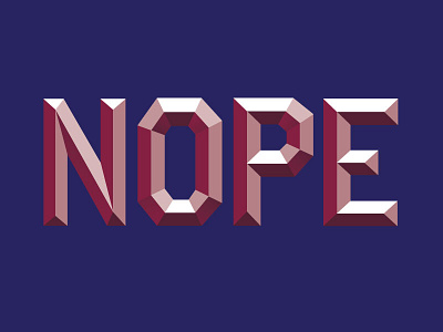 NOPE typography