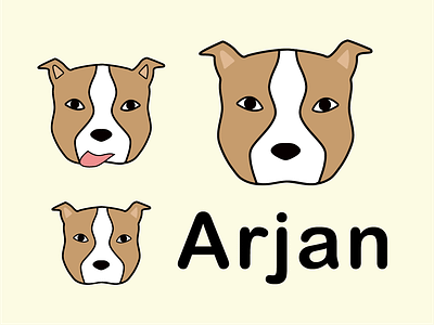 Arjan Logo Concepts dog friendly animal logo design logos microservices pitbull serverless tech