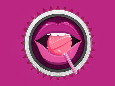 Sexy Lips lips illustration lips with lollipop illustration lollipop sexy lips