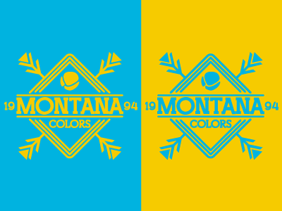 Montana Colors adobe blue design graffiti graphicdesign illustrator logo montanacolors mtn vector yellow