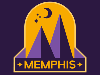 Memphis badge logo adobe badge badgedesign design graphic graphicdesign illustrator logo memphis purple pyramid vector