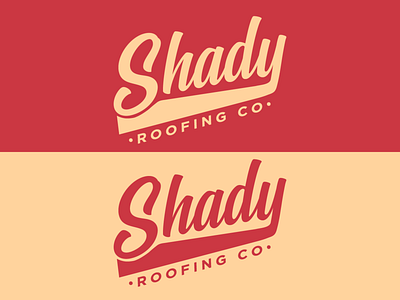 Shady Roofing Co. adobe branding colour design graphicdesign illustrator logo vector vintage