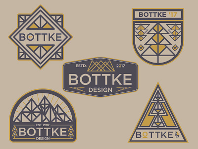 Personal Badges abstract adobe angles badge badgedesign branding colour design graphicdesign illustrator logo mountain vector