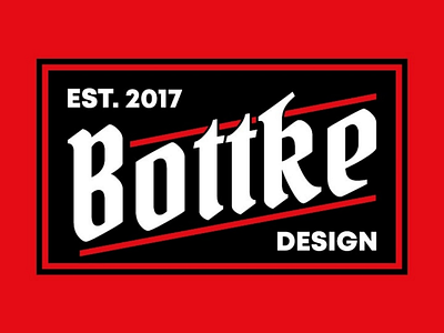 Bottke Design badge badge bottke design logo shop sticker