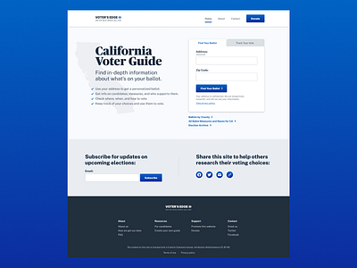 Voter's Edge California Redesign