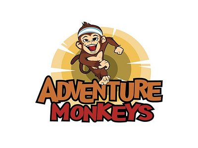 Adventure Monkeys adventures bali creative logo flat design graphic design illustrations logo logoapp logodesign monkeys
