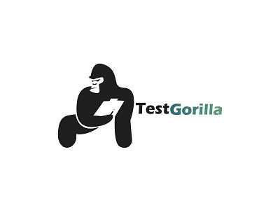 Test Gorilla black gorilla graphic design green indonesian logo paper test yellow