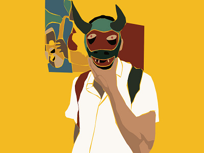 Diablo Cojuelo carnival illustration