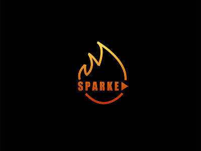 Sparked - Thirty Logos Challenge 8 challenge design fire game logo sparked thirty logos