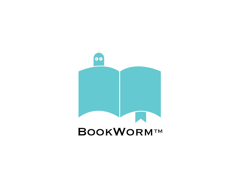 BookWorm - Thirty Logos Challenge 14 by Carolina Hernandez on Dribbble