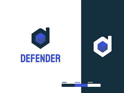 Defender Cybersecurity | Logo Concept branding branding concept concept cybersecurity design logo logo design network