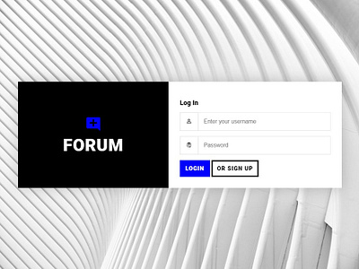 Forum Log In | Brutalist brutal concept design development forum log in ui ux